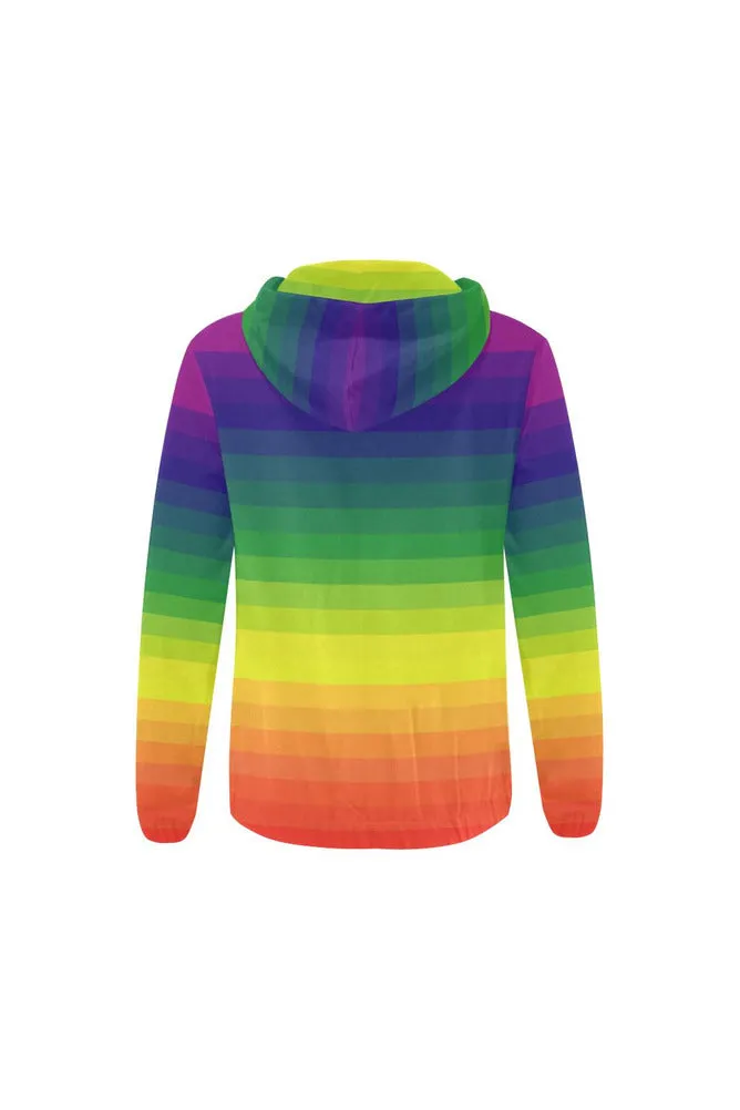 Spectral Bars All Over Print Full Zip Hoodie for Women (Model H14)