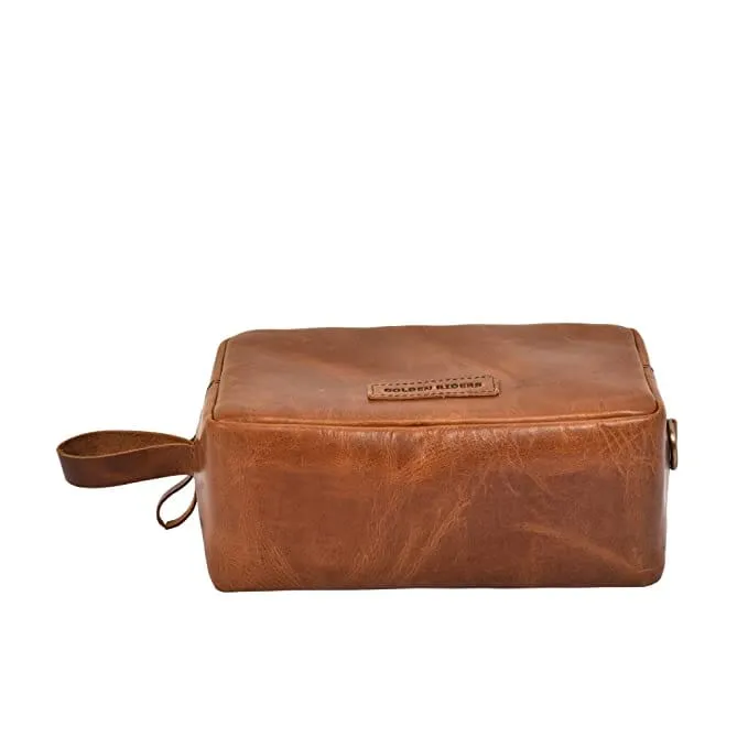 TOILETRY POUCH - TAN BROWN