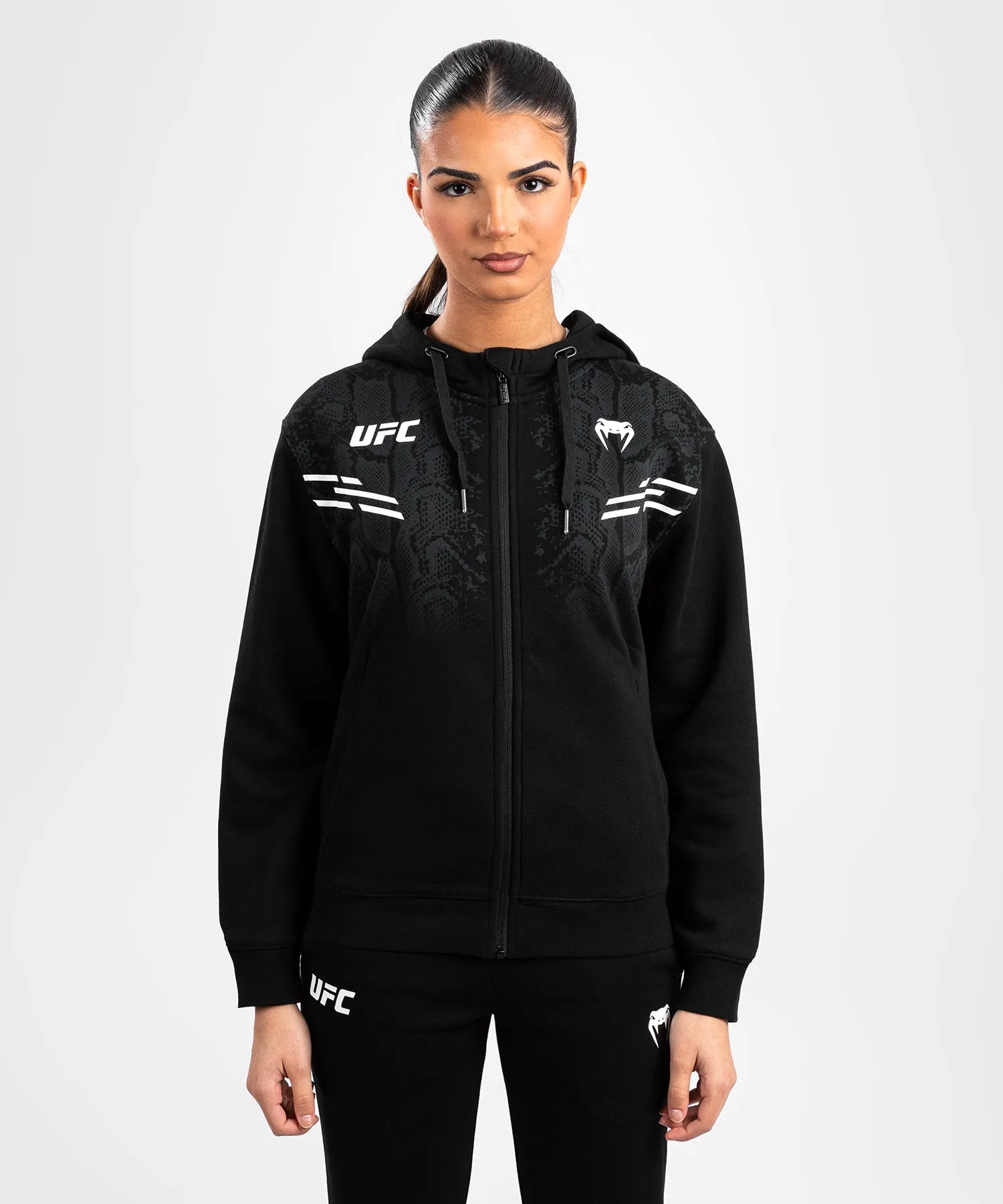 UFC Adrenaline by Venum Replica  Women’s Zip Hoodie - Black