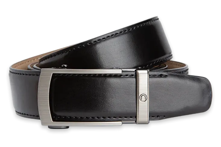 Vetica Black, 1 3/8 Strap, Dress Belt