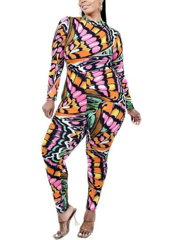 WOMEN BUTTERFLY THEMED JUMPSUIT ROMPER