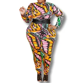 WOMEN BUTTERFLY THEMED JUMPSUIT ROMPER