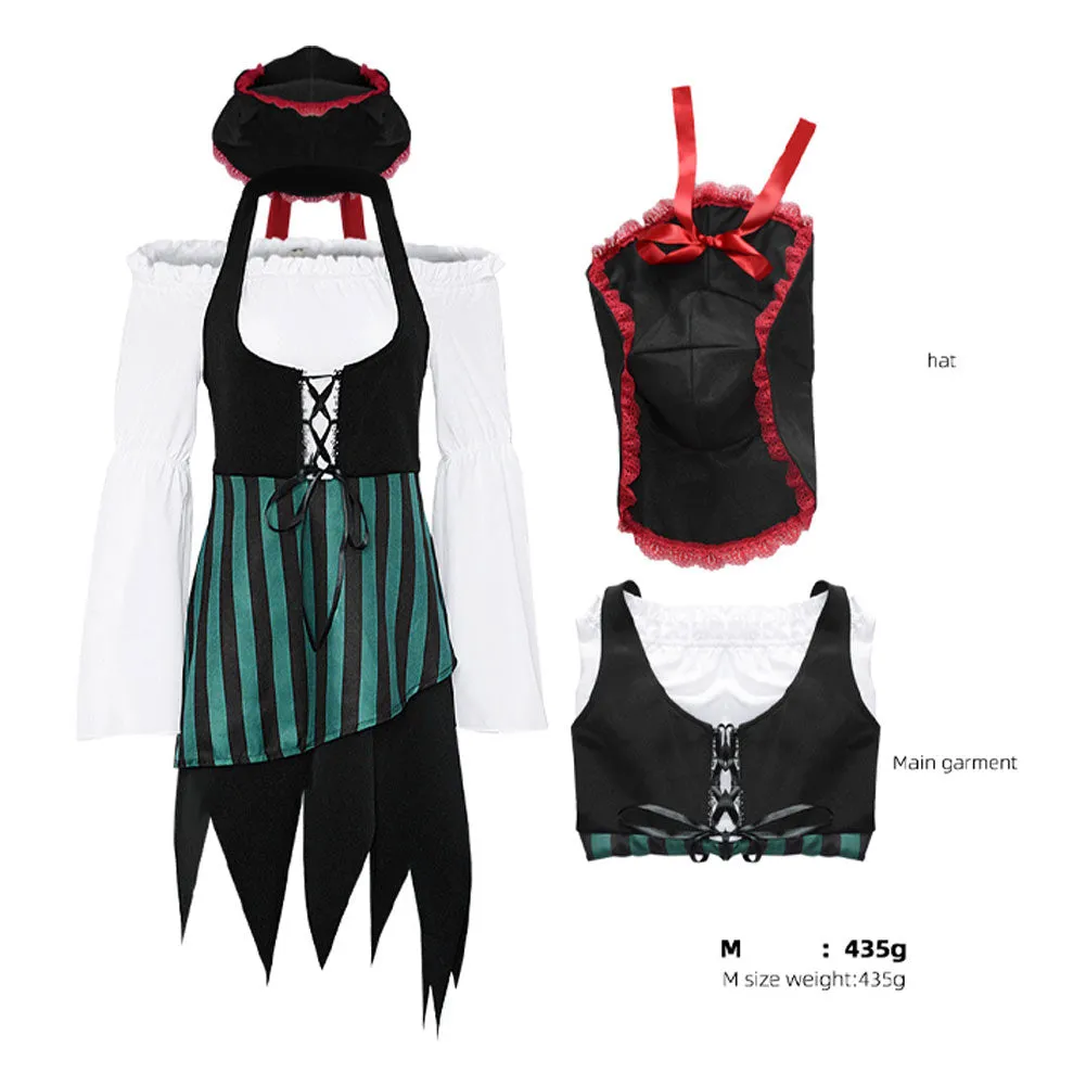 Women pirate Cosplay Costume Outfits Halloween Carnival Suit