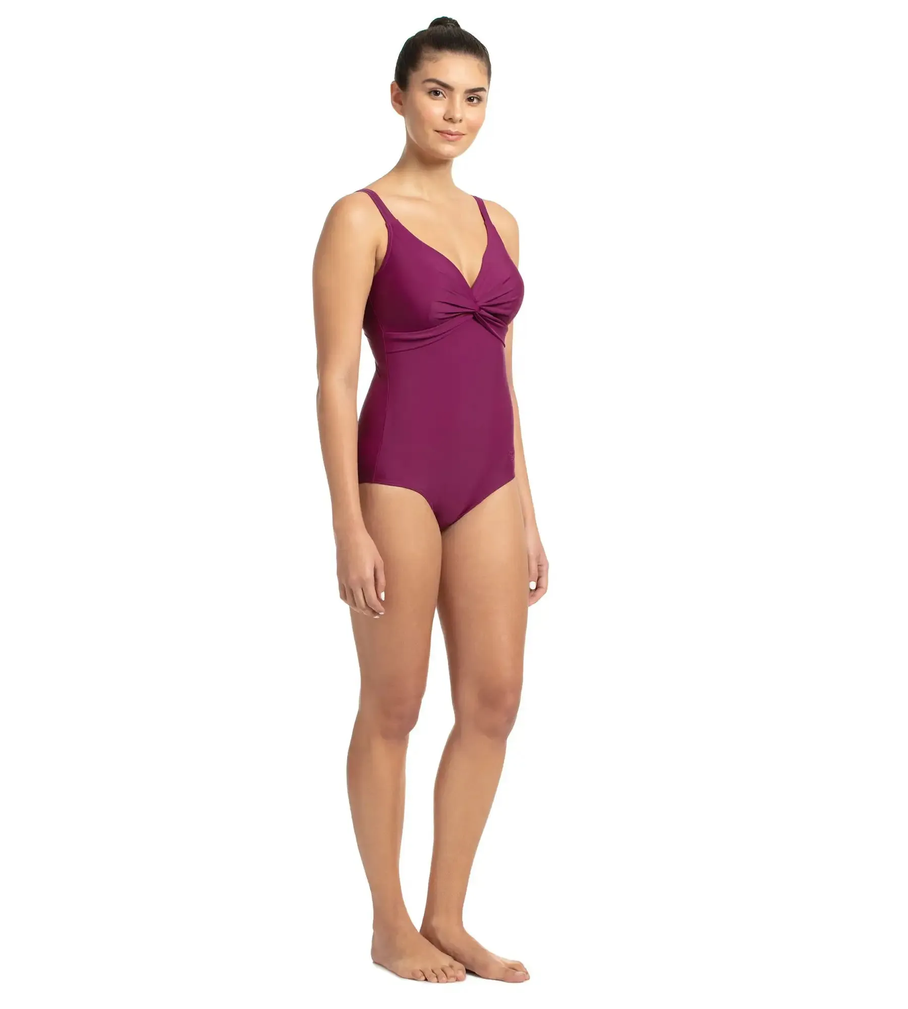 Women's Endurance Brigitte One Piece Swimwear - Deep Plum