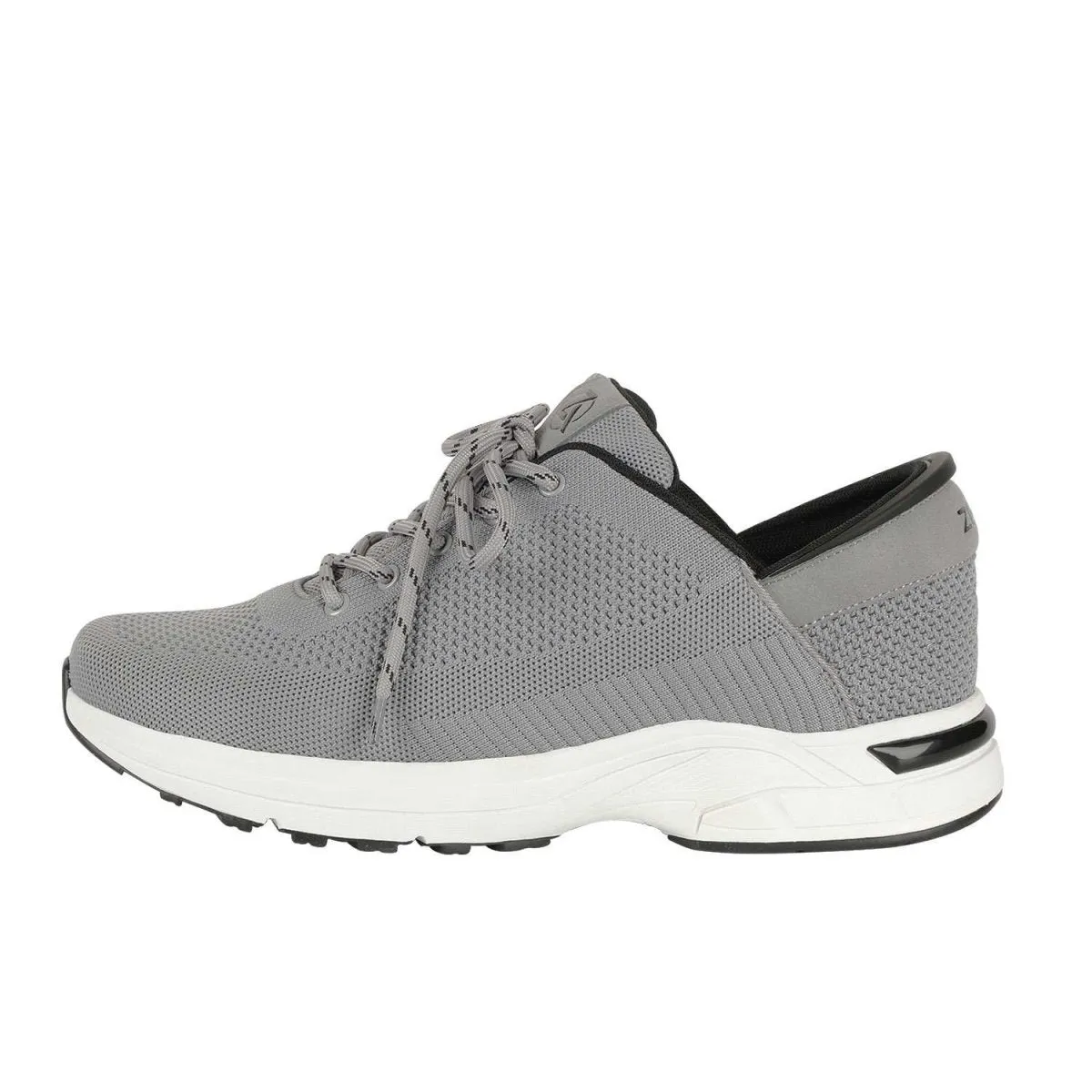 Zeba Men's Stone Grey Fabric Slip On